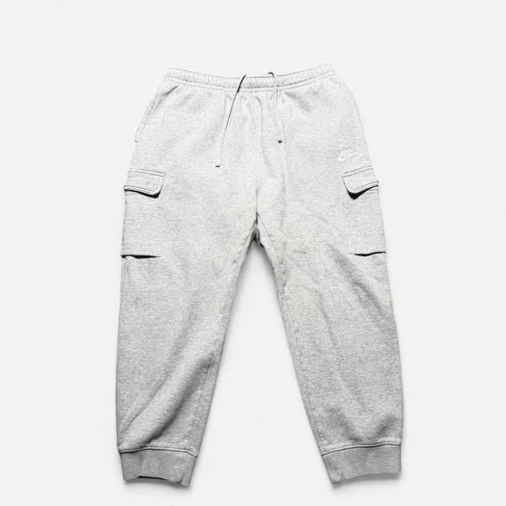 Nike Baggy Active Wear Heather Gray Cargo Joggers Size XL